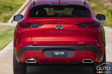 2022 Infiniti QX55, rear